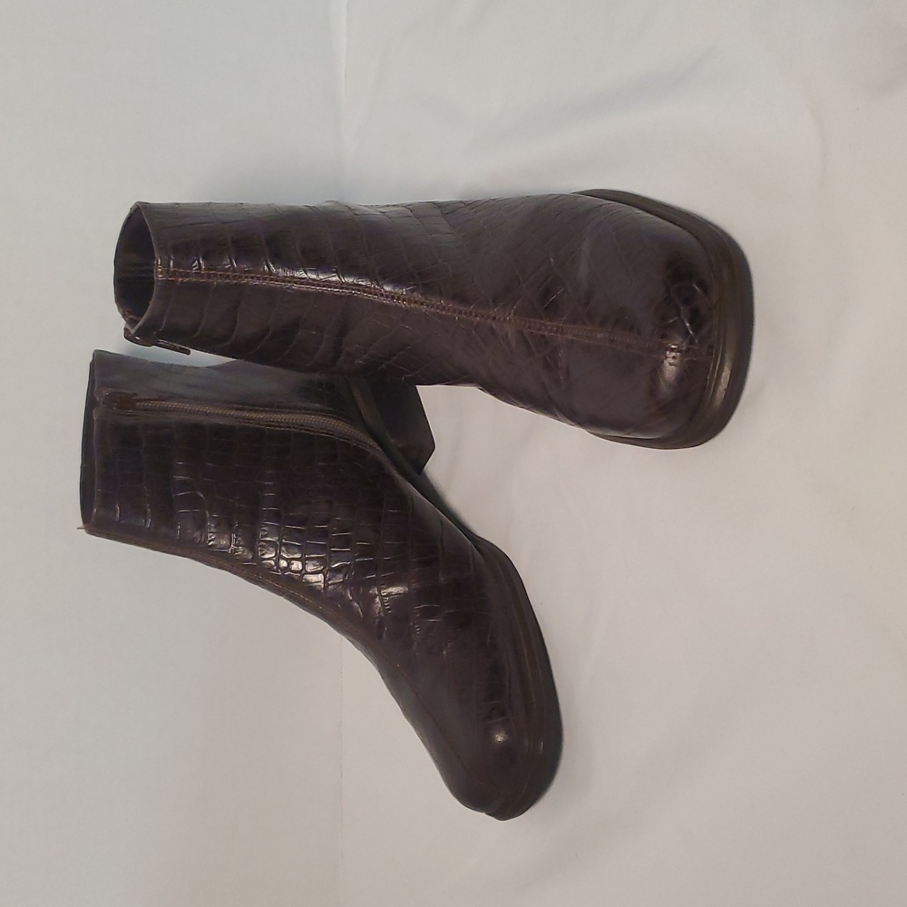 Brown Brazillian Leather ankle boots